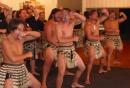 Mens haka at the Farewell Dinner in Whangarei May 2017